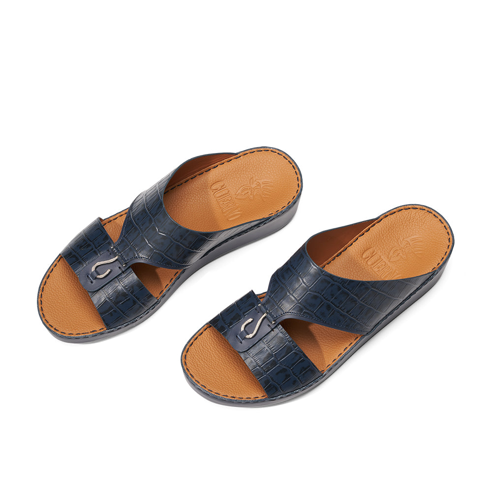 CSI-176-Navy /Navy  Arabic Male Sandal