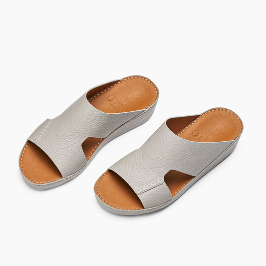 CS1 - 153 -Light  Grey Arabic Male Sandals