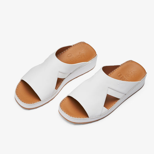C- 0209 - White Arabic Male Sandals  New Arrivals